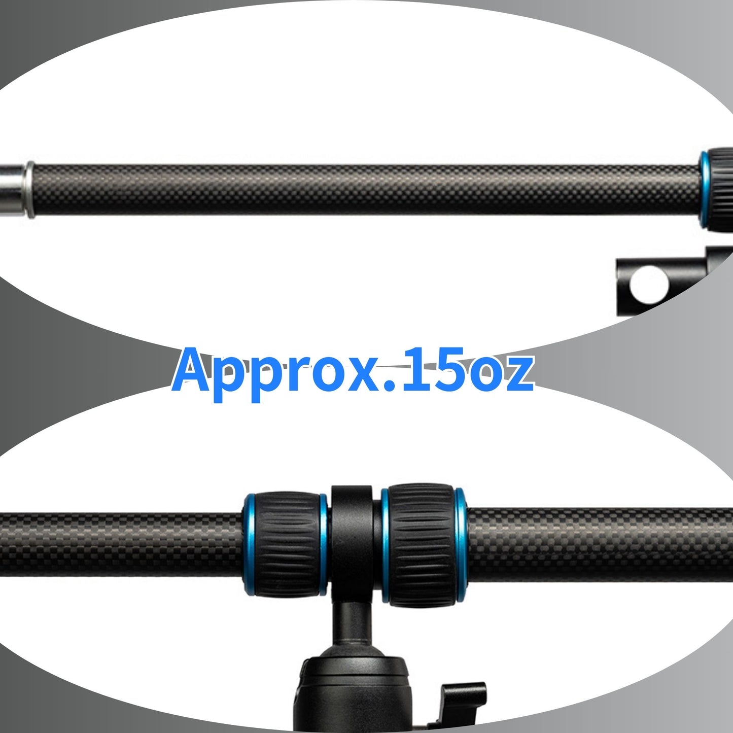 Super Reflector Holder RH-100C-R Carbon-fiber Male dowel on both ends